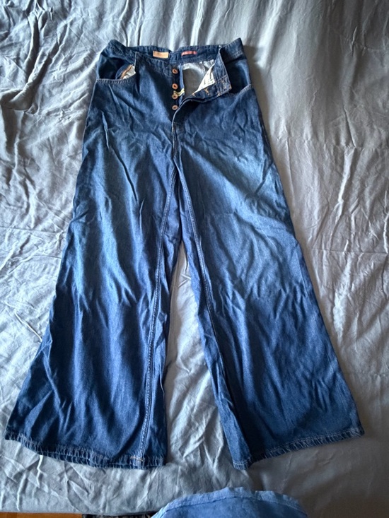 Anthropologie Denim - Anthropologie/Pilcro Dark Blue Wideleg Jeans